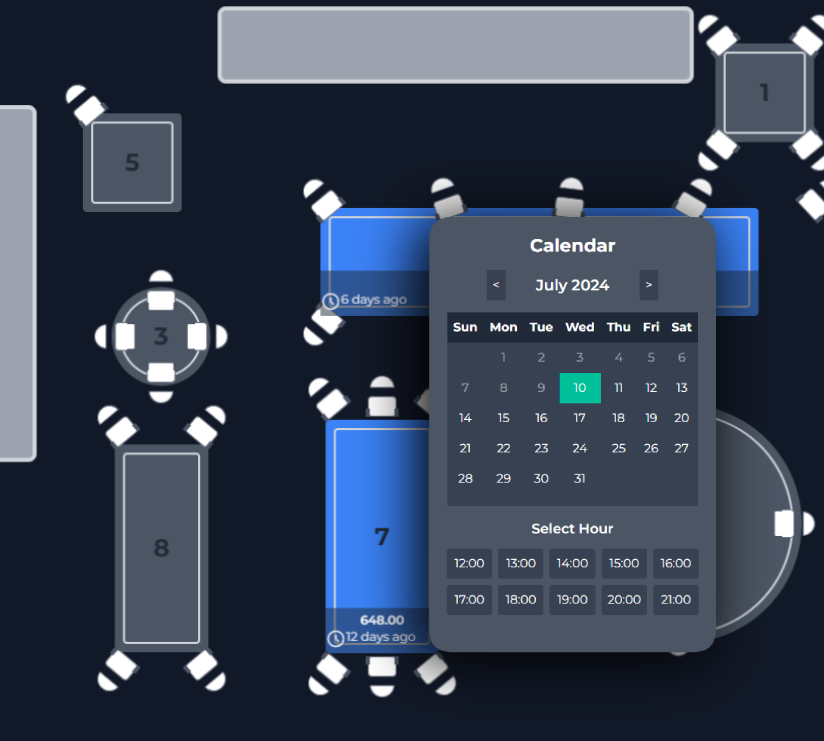 Predictive booking alerts on tablet