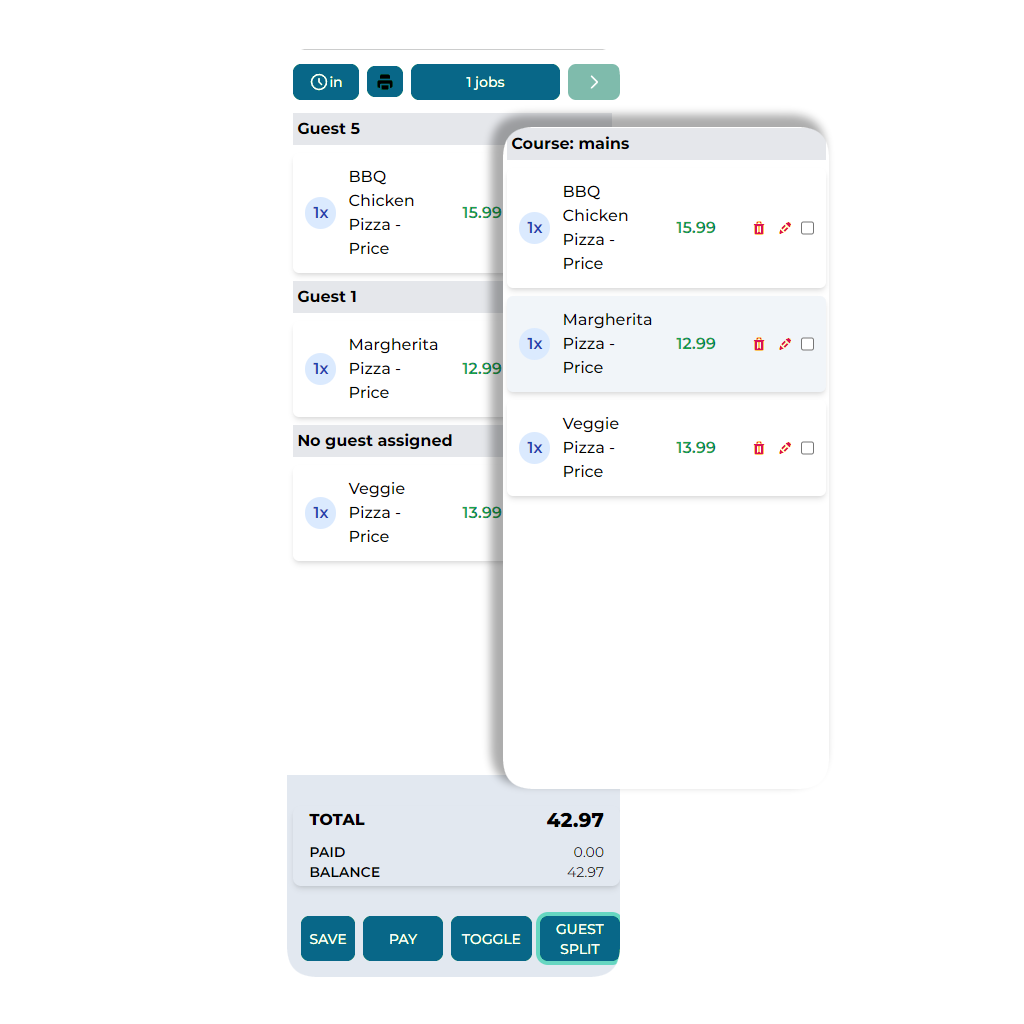 Kitchen Management Dashboard